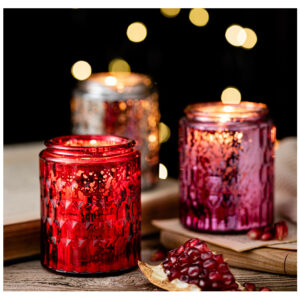 Custom Glass Jar Scented Candles with Rich Fragrance